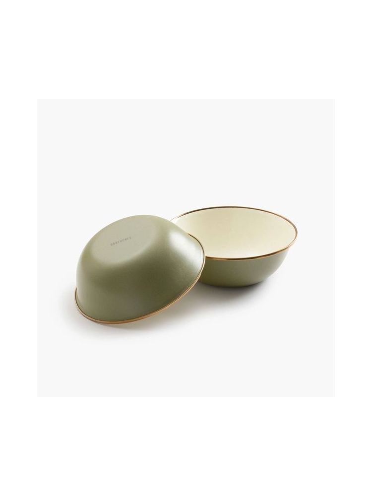 Barebones Bowl Enamel 2 Pcs Olive 2-Tone CKW-1025 koken online bestellen bij Kathmandu Outdoor & Travel