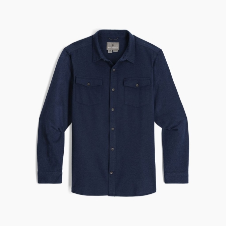 Royal Robbins  Bristol Organic Cotton Twill Long Sleeve Naval 