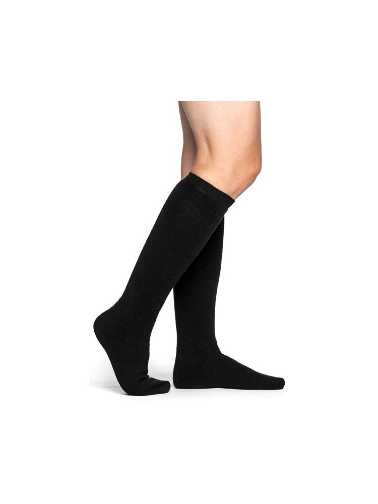 woolpower Socks Knee-high 400 Black 8484-Black sokken online bestellen bij Kathmandu Outdoor & Travel
