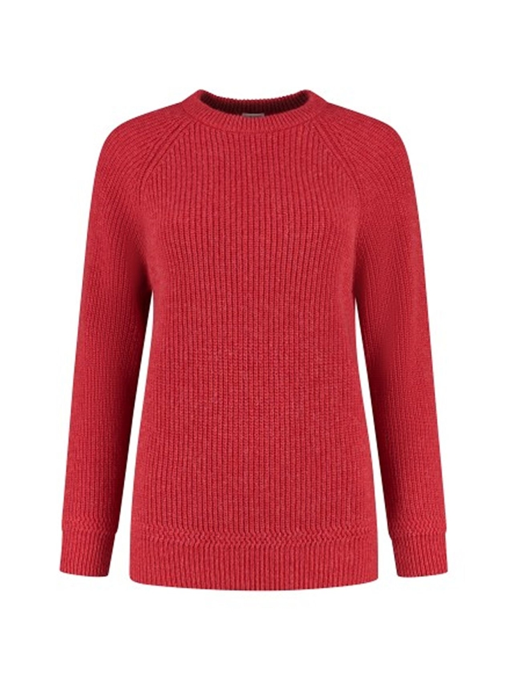 Blue Loop Originals Blue Loop Originals Essential Crewe Sweater Women's SW004-21-B156 fleeces en truien Blue Loop Originals Essential Crewe Sweater Women's Fiery Red SW004-21-B156 fleeces en truien online bestellen bij Kathmandu Outdoor & Travel