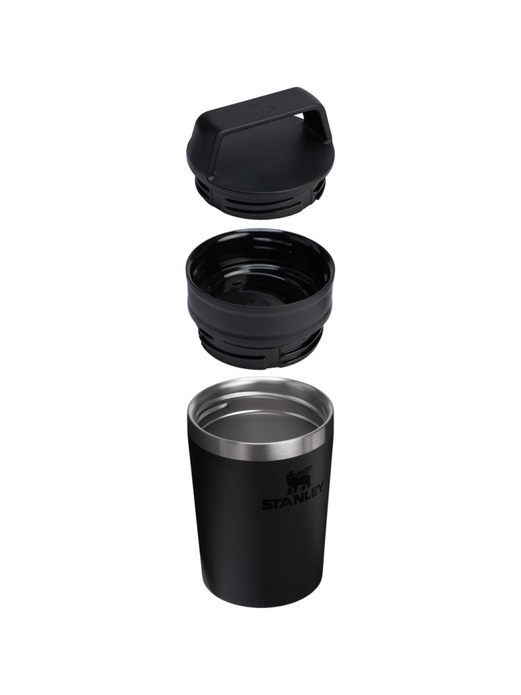 Stanley Stanley The Café-To-Go Travel Mug 0,23L 10-12079-014 drinkflessen en thermosflessen Stanley The Café-To-Go Travel Mug 0,23L Black 10-12079-014 drinkflessen en thermosflessen online bestellen bij Kathmandu Outdoor & Travel