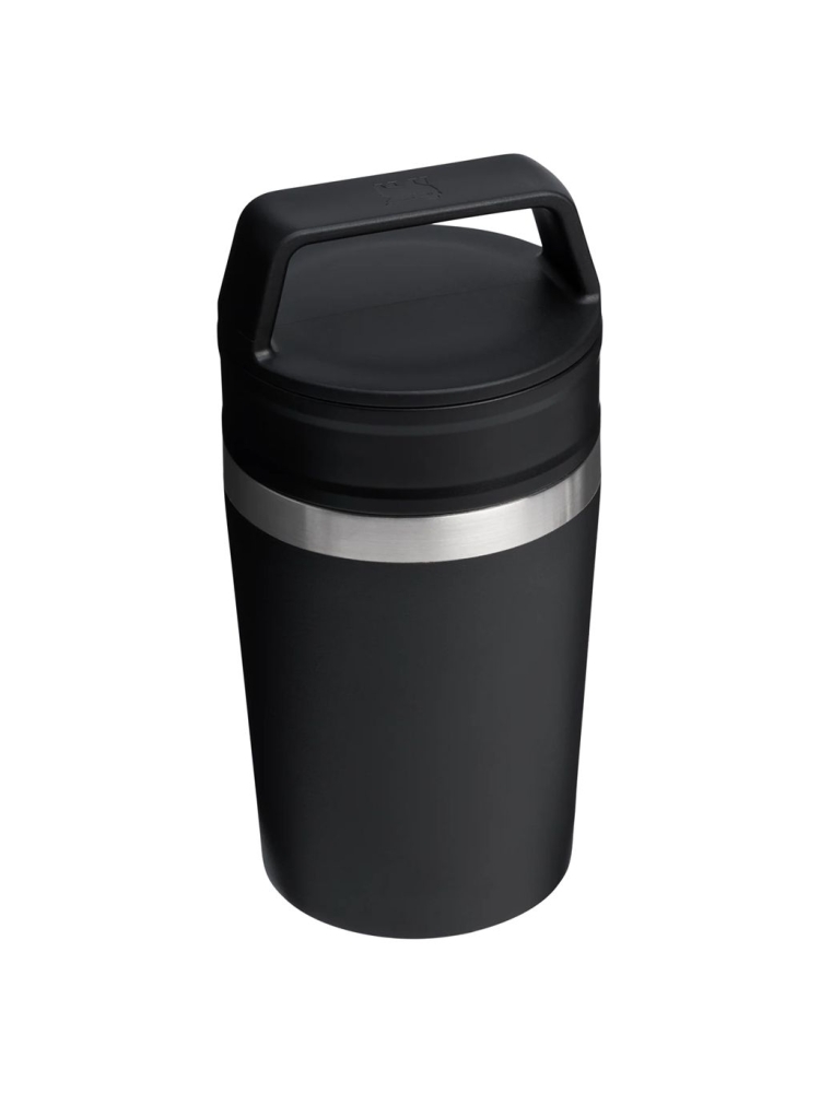 Stanley Stanley The Café-To-Go Travel Mug 0,23L 10-12079-014 drinkflessen en thermosflessen Stanley The Café-To-Go Travel Mug 0,23L Black 10-12079-014 drinkflessen en thermosflessen online bestellen bij Kathmandu Outdoor & Travel