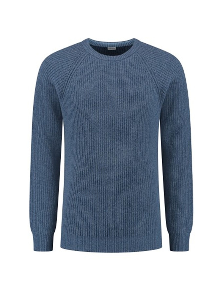 Blue Loop Originals Blue Loop Originals Essential Crew Sweater SW004-24-B033 fleeces en truien Blue Loop Originals Essential Crew Sweater Sea Blue SW004-24-B033 fleeces en truien online bestellen bij Kathmandu Outdoor & Travel