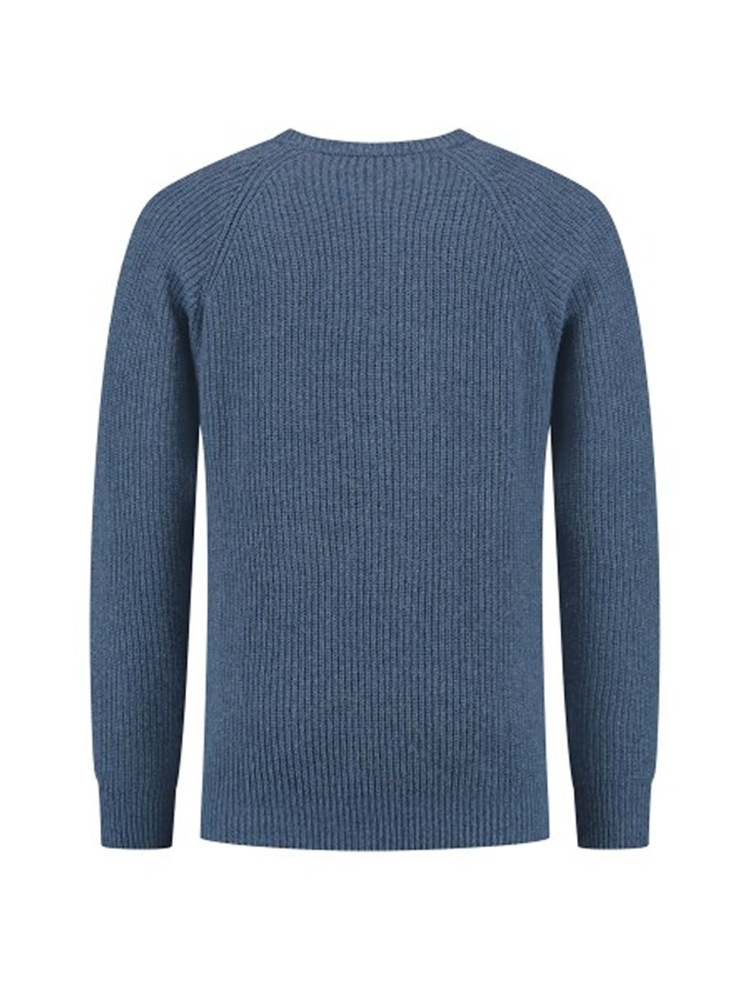 Blue Loop Originals Blue Loop Originals Essential Crew Sweater SW004-24-B033 fleeces en truien Blue Loop Originals Essential Crew Sweater Sea Blue SW004-24-B033 fleeces en truien online bestellen bij Kathmandu Outdoor & Travel