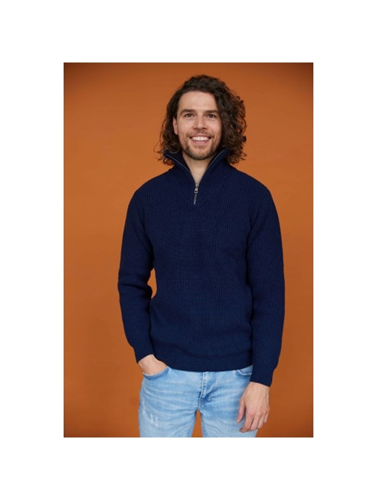 Blue Loop Originals Blue Loop Originals Essential Nautic Sweater ESN012-24-B010 fleeces en truien Blue Loop Originals Essential Nautic Sweater Navy ESN012-24-B010 fleeces en truien online bestellen bij Kathmandu Outdoor & Travel