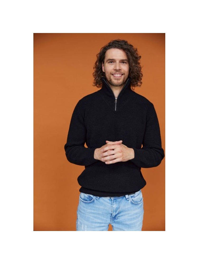 Blue Loop Originals Blue Loop Originals Essential Nautic Sweater ESN012-24-B001 fleeces en truien Blue Loop Originals Essential Nautic Sweater Black ESN012-24-B001 fleeces en truien online bestellen bij Kathmandu Outdoor & Travel