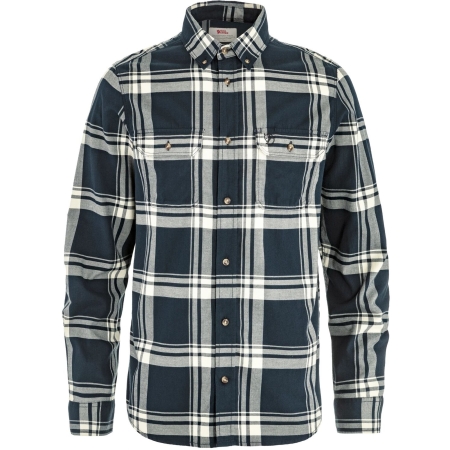 Fjällräven  Övik Lite Flannel Shirt Dark Navy-Chalk White 