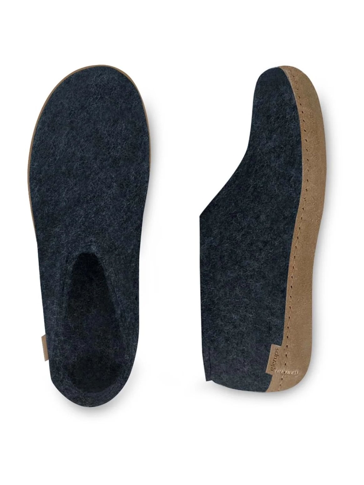 Glerups Glerups Shoe Leather A-10-Denim pantoffels en huissokken Glerups Shoe Leather Denim A-10-Denim pantoffels en huissokken online bestellen bij Kathmandu Outdoor & Travel