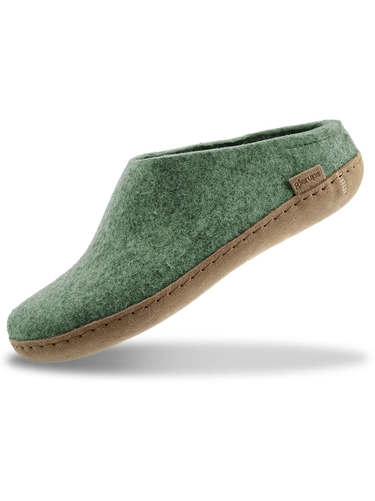 Glerups Glerups Slip-On Leather B-14-Moss pantoffels en huissokken Glerups Slip-On Leather Moss B-14-Moss pantoffels en huissokken online bestellen bij Kathmandu Outdoor & Travel