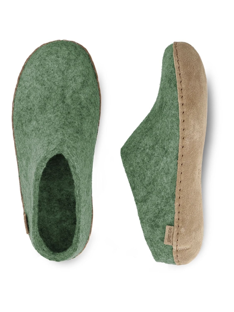Glerups Glerups Slip-On Leather B-14-Moss pantoffels en huissokken Glerups Slip-On Leather Moss B-14-Moss pantoffels en huissokken online bestellen bij Kathmandu Outdoor & Travel