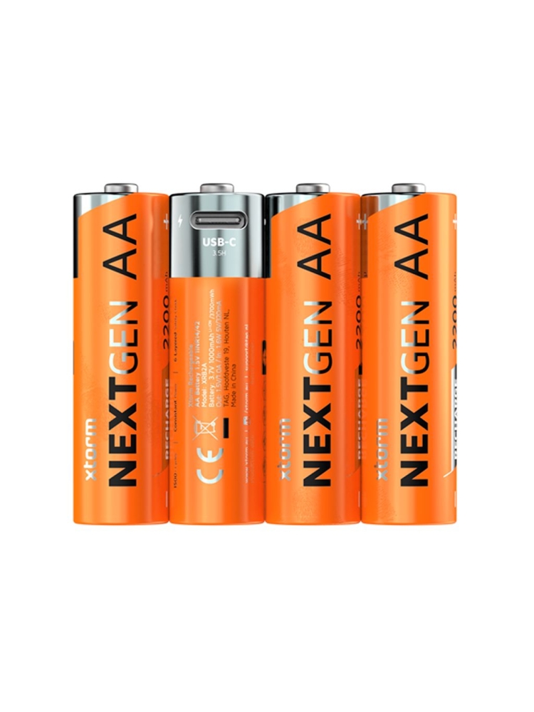 Xtorm Xtorm Oplaadbare AA Batterijen met USB-C - 4 pack XNG2AB4 energie & electronica Xtorm Oplaadbare AA Batterijen met USB-C - 4 pack Orange XNG2AB4 energie & electronica online bestellen bij Kathmandu Outdoor & Travel