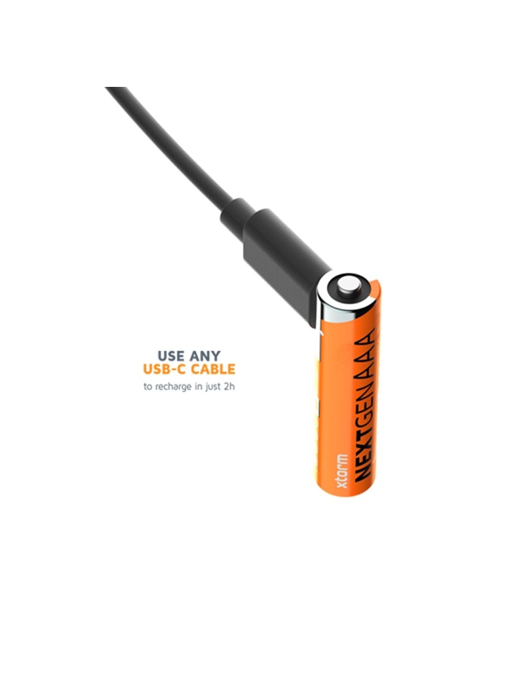 Xtorm Xtorm Oplaadbare AAA Batterijen met USB-C - 4 pack XNG3AB4 energie & electronica Xtorm Oplaadbare AAA Batterijen met USB-C - 4 pack Orange XNG3AB4 energie & electronica online bestellen bij Kathmandu Outdoor & Travel