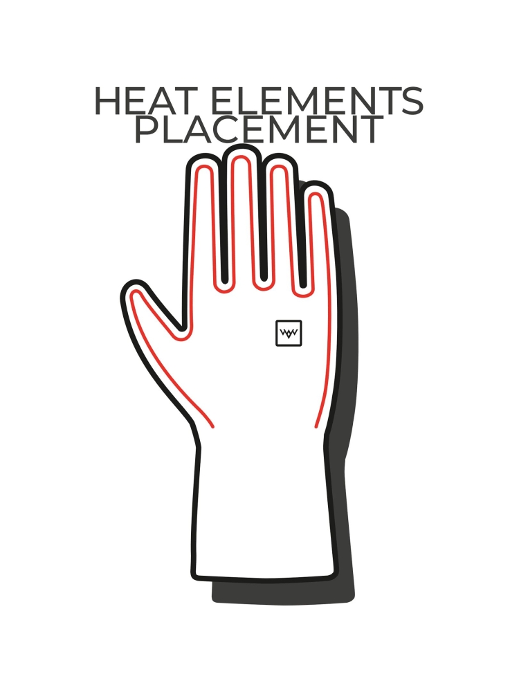 Heat-X Heated Everyday Gloves  HEES0014-Black HEES001-Black kleding accessoires online bestellen bij Kathmandu Outdoor & Travel