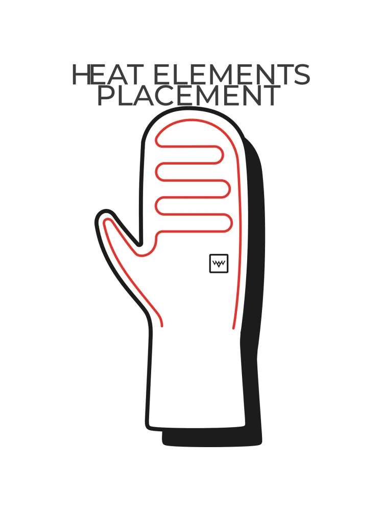 Heat-X Heated Everyday Mittens​  HEES0020-Black HEES002-Black kleding accessoires online bestellen bij Kathmandu Outdoor & Travel