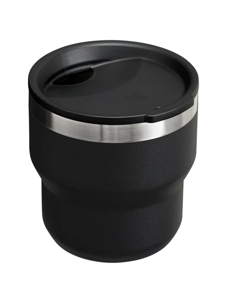 Stanley The Stay Hot Stacking Camp Cup Black 10-12078-0033 drinkflessen en thermosflessen online bestellen bij Kathmandu Outdoor & Travel