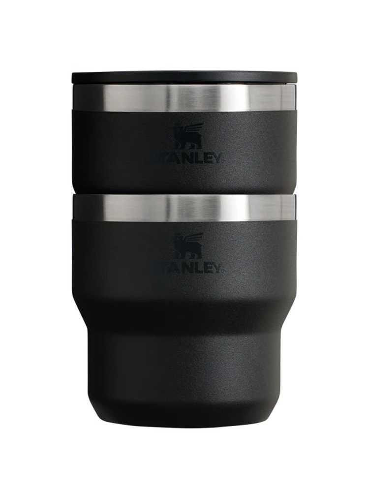 Stanley The Stay Hot Stacking Camp Cup Black 10-12078-0033 drinkflessen en thermosflessen online bestellen bij Kathmandu Outdoor & Travel