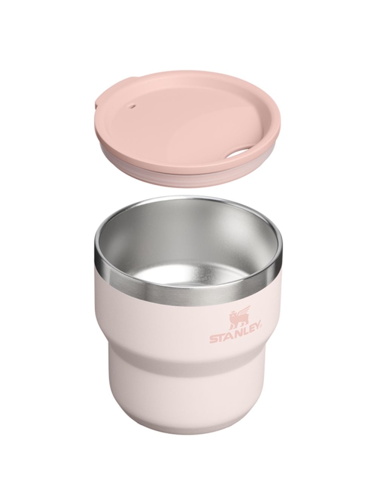 Stanley The Stay Hot Stacking Camp Cup Rose Quartz 10-12078-0037 drinkflessen en thermosflessen online bestellen bij Kathmandu Outdoor & Travel