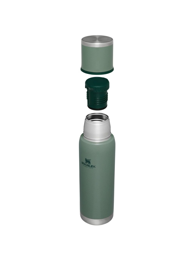 Stanley The Adventure To-Go Bottle 1L  Hammertone Green 10-10819-0087 drinkflessen en thermosflessen online bestellen bij Kathmandu Outdoor & Travel