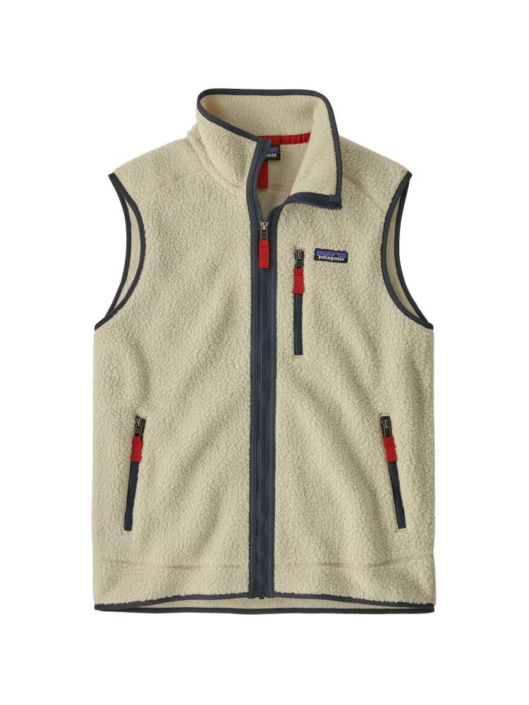 Patagonia Retro Pile Vest Pelican w/Smolder Blue 22821-PNSM jassen online bestellen bij Kathmandu Outdoor & Travel