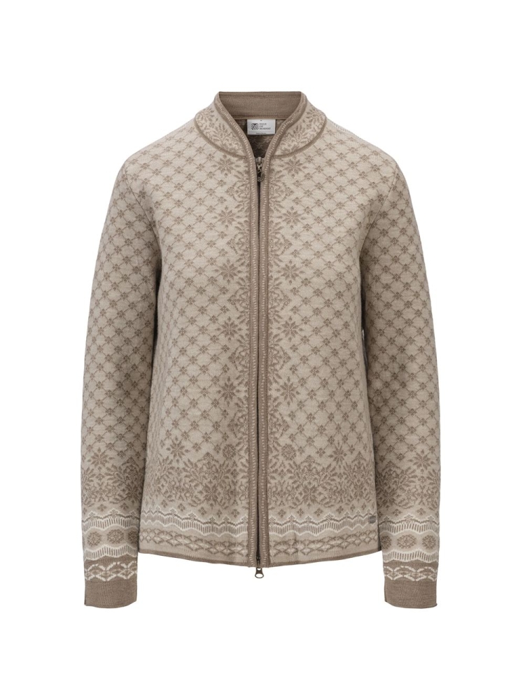 Dale Dale Solfrid Jacket Women's 83341-P00 fleeces en truien Dale Solfrid Jacket Women's Mountainstone Sand Offwhite 83341-P00 fleeces en truien online bestellen bij Kathmandu Outdoor & Travel